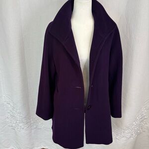Ellen Tracy Deep Purple Winter Coat